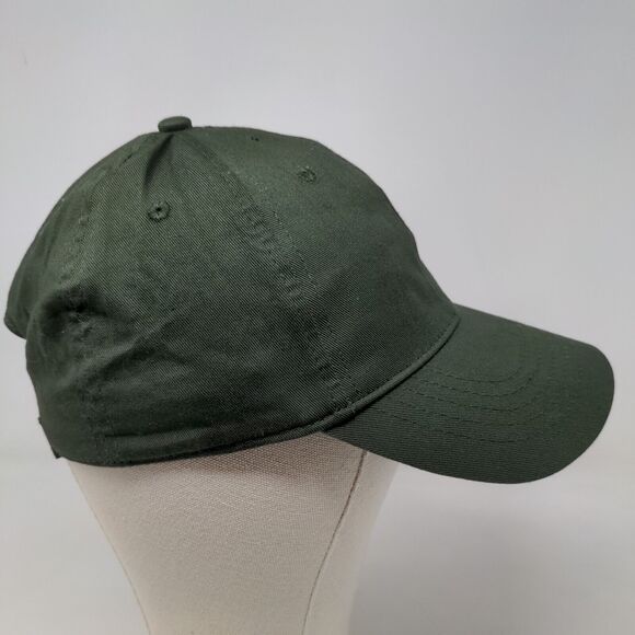 Unbranded Men's Strapback Hat Green Size OSFM Blank Vent Holes - Picture 4 of 7